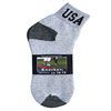 KNOCKER ANKLE SOCKS(GRAY USA LOGO)